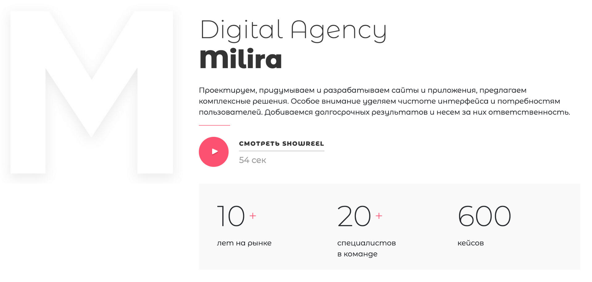 Milira About the company Before Redesign Milira About the company Before Redesign