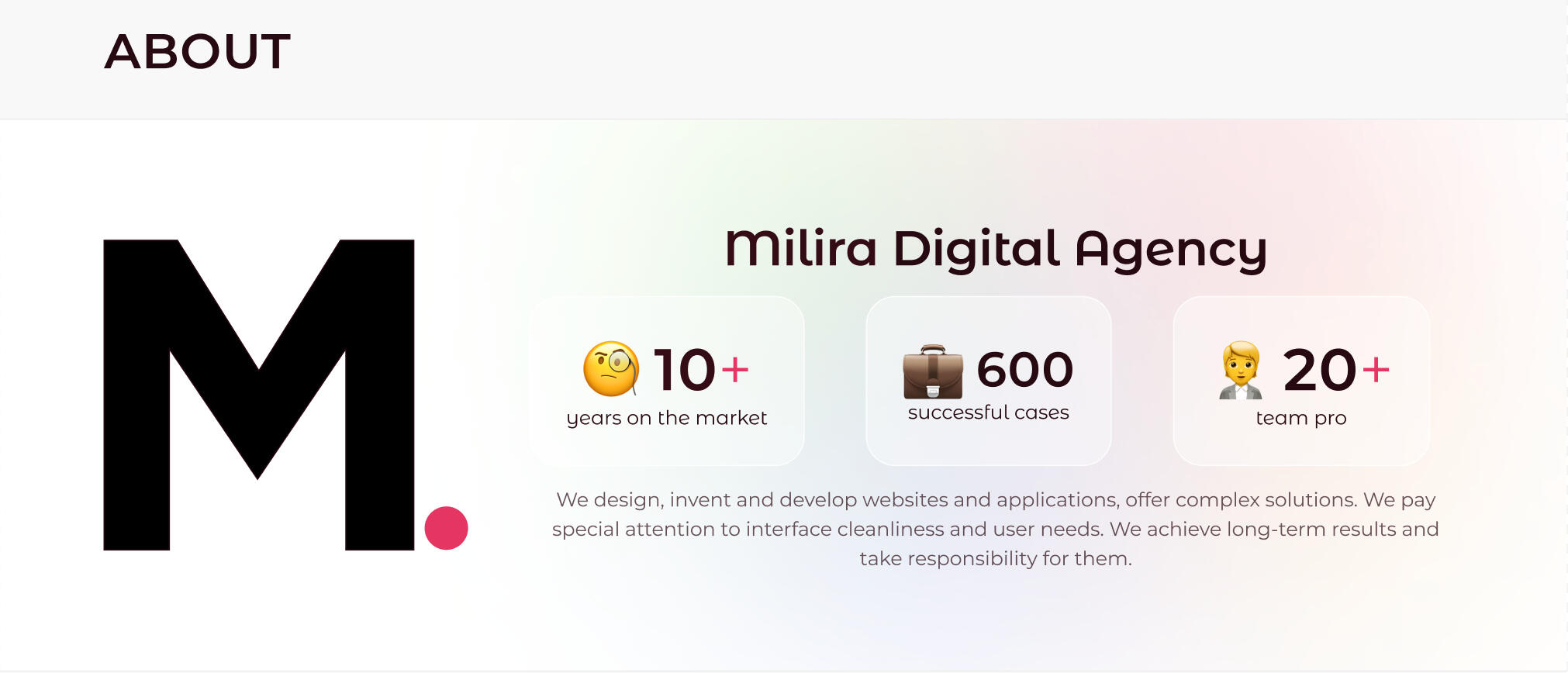 Milira About the company After Redesign Milira About the company After Redesign