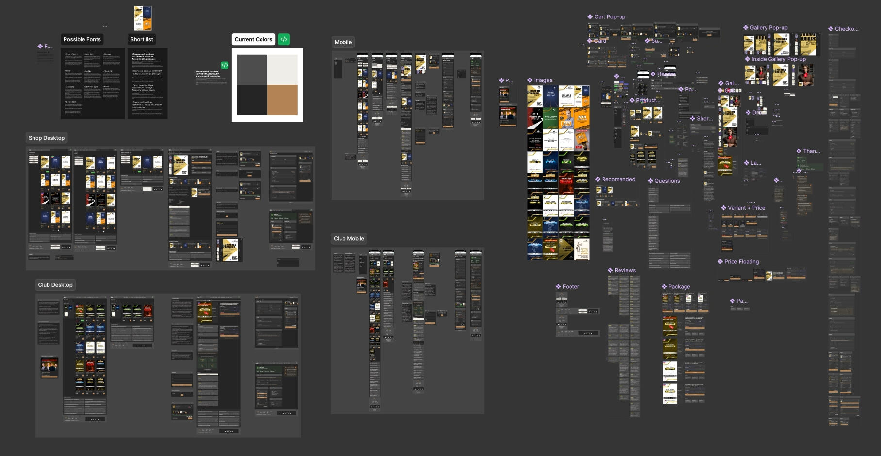 Twenty pages for three different sizes